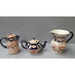 Wade Heath Jug, Teapot, Arthur Wood Coffee Pot & Mason's Jug