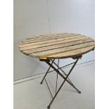 Pine Coffee Table & Folding Garden Table