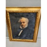 Gilt Framed Oil On Canvas - The Revd John Cooke Faber, B.A., Rector Of Chicklade, Wiltshire Born 10