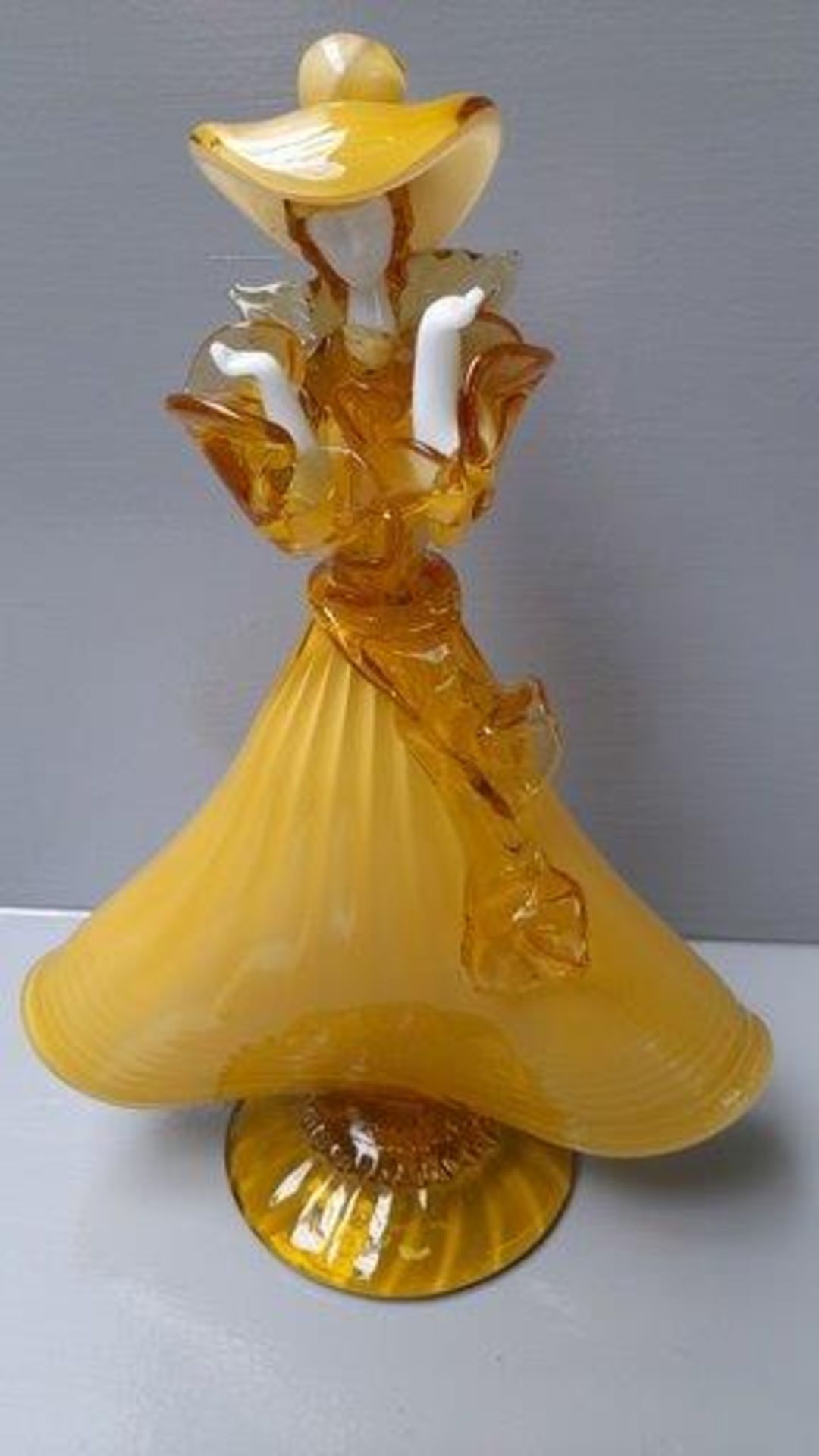 Venetian Style Glass Lady Figurine