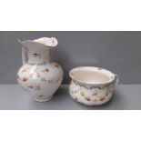 2Pc Middleport Pottery 'Festoon' Toilet Set