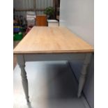 Painted Kitchen Table H77cm x L167cm x W87cm