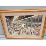 Railway Station Print & Nine Pints Of The Law By Lawson Wood