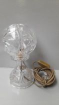 Cut Glass Table Lamp H31cm