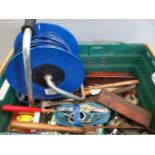 Box Of Tools & Extension Reel Cable