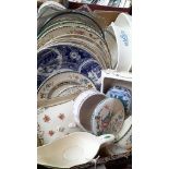 Box Assorted Dinnerware, Dressing Table Pieces Etc