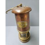 Brass & Copper Miners Lamp