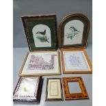 Box Including Various Prints, Picture Frames Etc