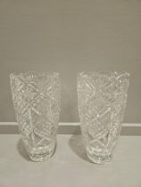 5 Cut Glass Vases