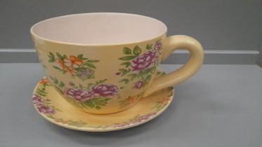 Large Cup & Saucer Planter & Large Tureen