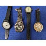 9 Assorted Wrist Watches Etc