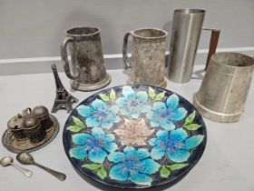 Box Including 3 Tankards Etc