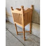 Pine Plant Stand H94cm W34cm D34cm