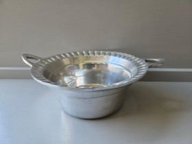 Plated 2 Handled Bowl H11cm