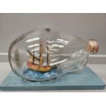 Ship In A Bottle On Stand