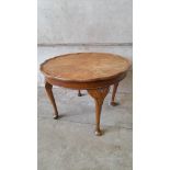 Walnut Round Occasional Table