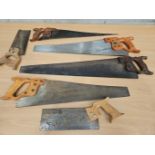 A Quantity Of Hand Saws, Tools, Picture Frame Etc