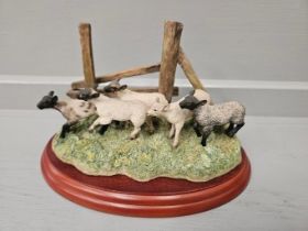 Border Fine Arts James Herriot 'The Derby' A0906 On Wood Base + Box