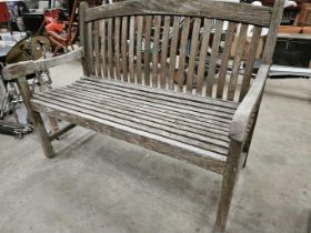 Teak Garden Seat H90cm W120cm