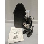 Skybolt Miniature Microscope In Leather Case & Fujica Cine Camera