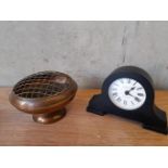 Copper Posy Vase & Mantel Clock