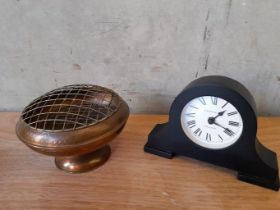 Copper Posy Vase & Mantel Clock