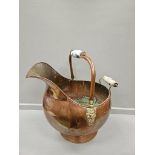 Copper Coal Scuttle & Bike Rack