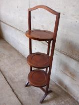 Mahogany 3 Tier Cake Stand