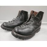 A Pair Of 'Itshide Commando' Black Boots Size 9