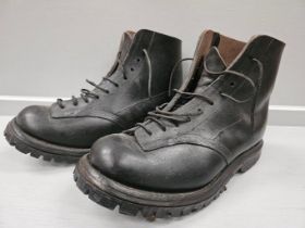 A Pair Of 'Itshide Commando' Black Boots Size 9