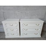 2 Reproduction Chest Of Drawers  H71cm W91cm D45cm & H77cm W63cm D45cm