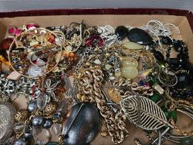 Box Of Costume Jewellery Etc