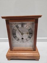 Wooden Mantel Clock H28cm
