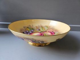 Aynsley 'Autumn Gold' Fruit Bowl H9cm W27cm