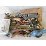 Box Of Assorted Tools Etc