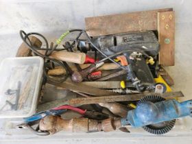 Box Of Assorted Tools Etc