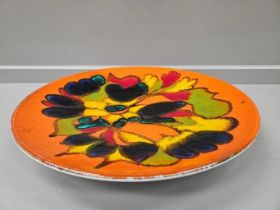 Large Poole Pottery Plate W35cm