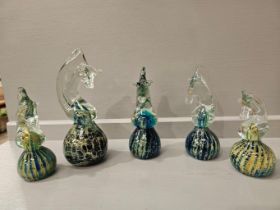 10 Mdina & Other Glass Figures