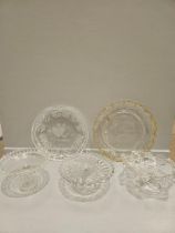 Box Including Cut Glass Cake Stands, Plates Etc