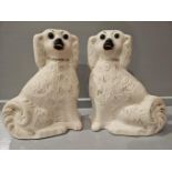 2 Staffordshire Dogs H31cm