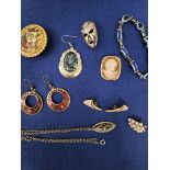 Box Costume Jewellery, Brooches Etc