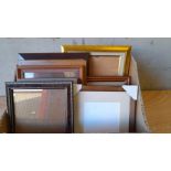 Box Of Assorted Picture Frames Etc