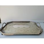 Plated 2 Handled Tray