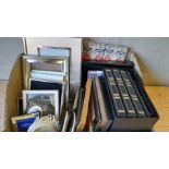 Box Of Assorted Photograph Albums, Photograph Frames Etc