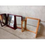 2 Dressing Table Mirrors, Pine Mirror & Painted Mirror