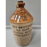 Hey Brothers, Old Church Botanical Brewery, Pontefract Flagon H28cm (A/F)