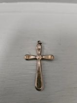 Silver Cross (London 1959), Assorted Brooches, Earrings, Watch Etc