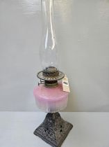 Metal Glass Oil Vessel Lamp