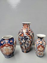 3 Imari Vases