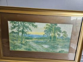 Pair Of Woodland Prints In Gilt Frames